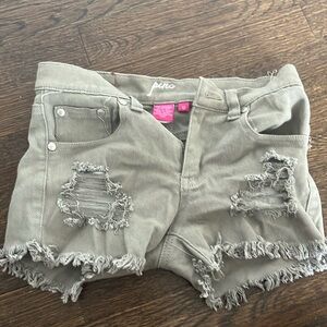 Light Green Jean Shorts in Perfect Condition